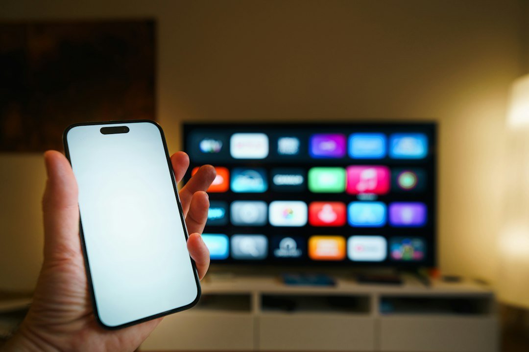 Smartphone en smart-tv voor hulp bij streamingproblemen